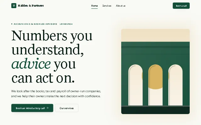 Preview of the Business template
