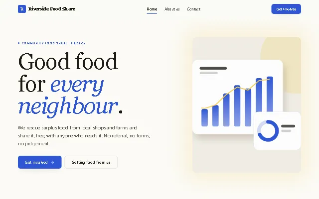 Preview of the Nonprofit & community template