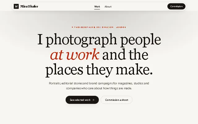 Preview of the Portfolio template