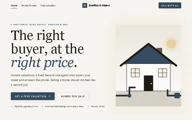 Preview of the Real estate template