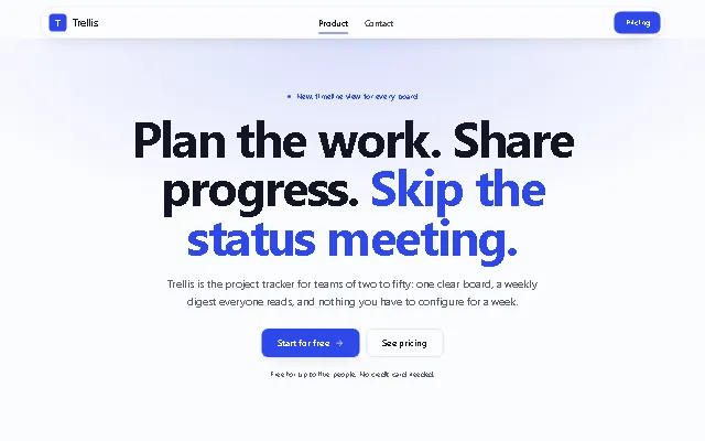 Preview of the App & SaaS template