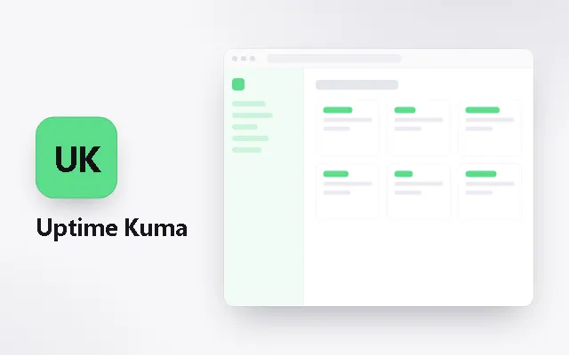 Preview of the Uptime Kuma template