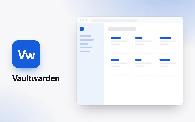 Preview of the Vaultwarden template