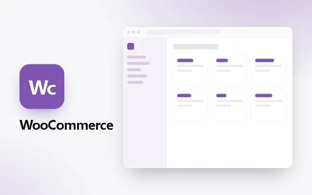 Preview of the WooCommerce template